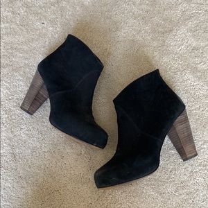 Steve Madden Black Suede Booties